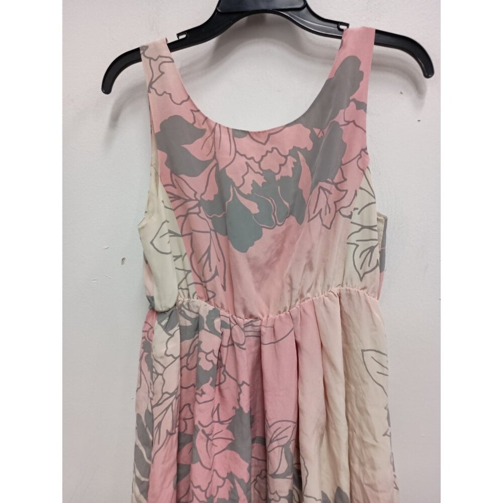 VTG Club Monaco Womens Babydoll‎ Mini Dress XS Floral Silk Slaveless Y2K Cottage - Picture 6 of 6